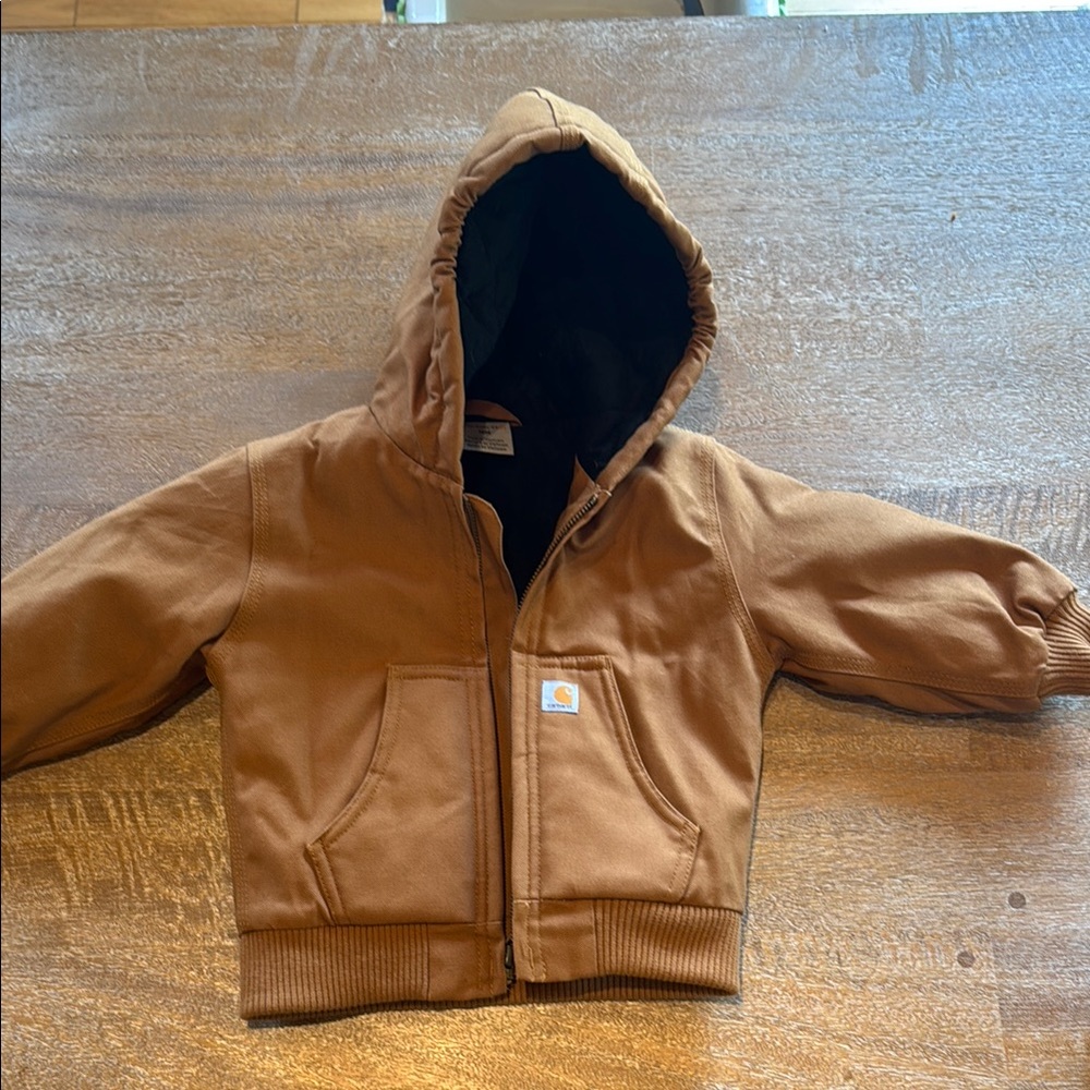 Carhartt Brown Puffer Jacket Durable Design